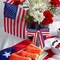 4th of July Patriotic Wreath Sash 4.5" × 56", Stars and Stripes Satin Ribbon for Front Door, Memorial Day Accessories & Outdoor Independence Day Decorations